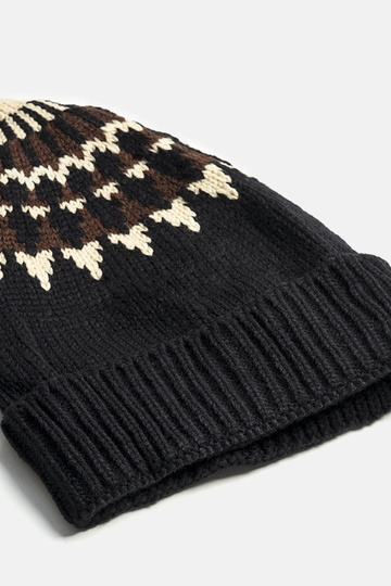 Sombrero negro con estampados Abner