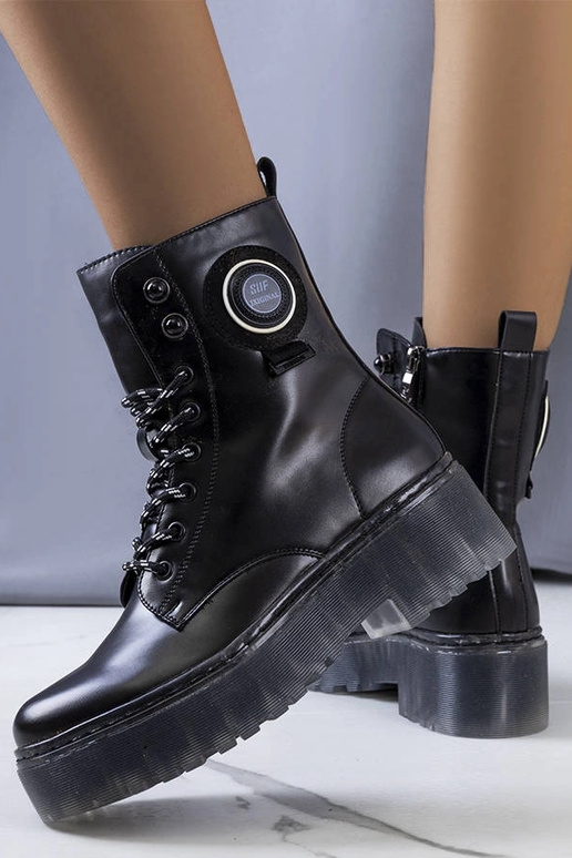 Botines Laureano negros de mujer