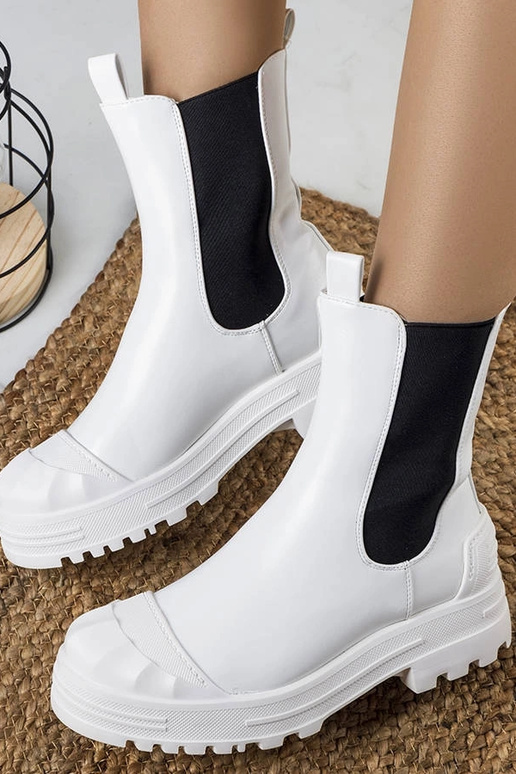 Botines blancos para mujer Crispo Botines blancos para mujer Crispo