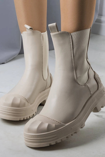 Botines de mujer Crispo beige