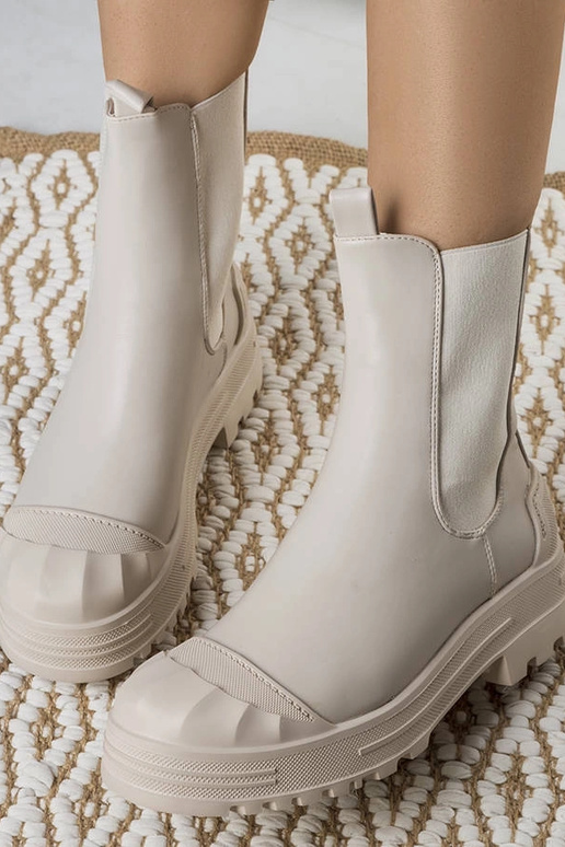 Botines de mujer Crispo beige