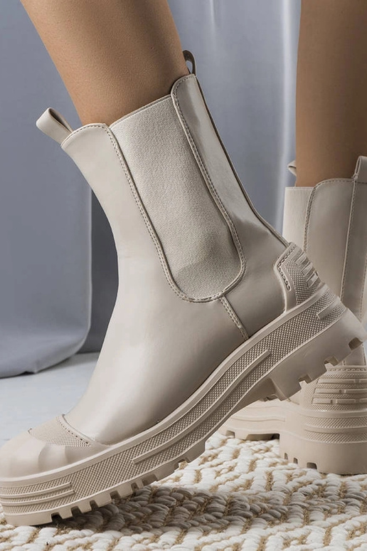 Botines de mujer Crispo beige