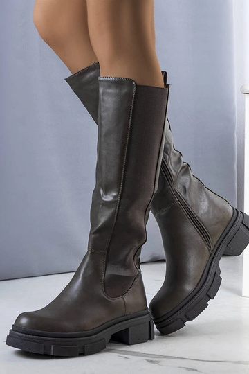 Botas aislantes verdes Flores