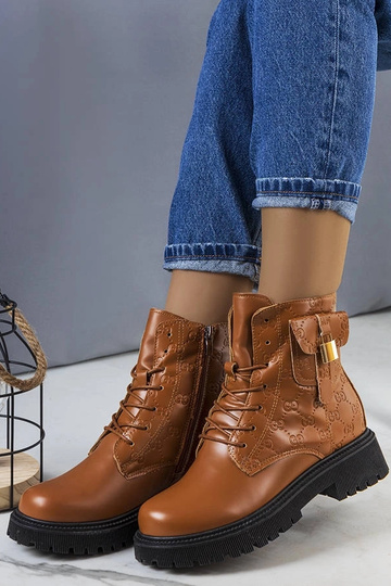 Botas de trampero de carbón con aislamiento marrón 2