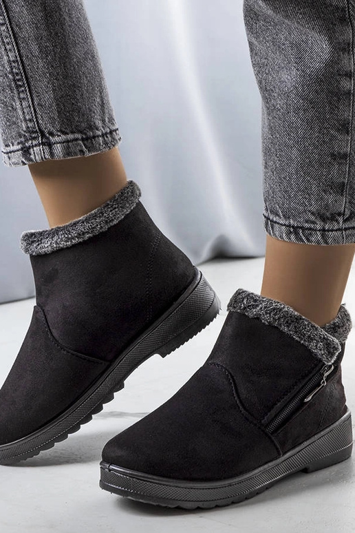 Botas de nieve negras con aislamiento...