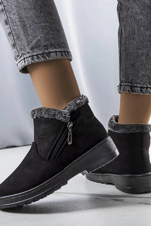 Botas de nieve negras con aislamiento...