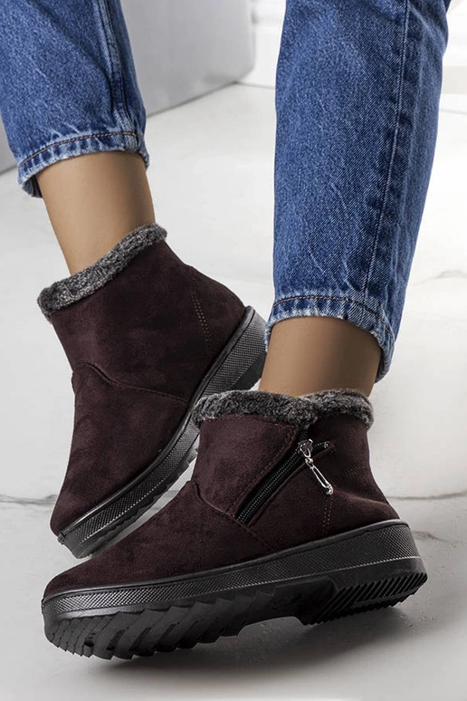 Botas de nieve marrones con...