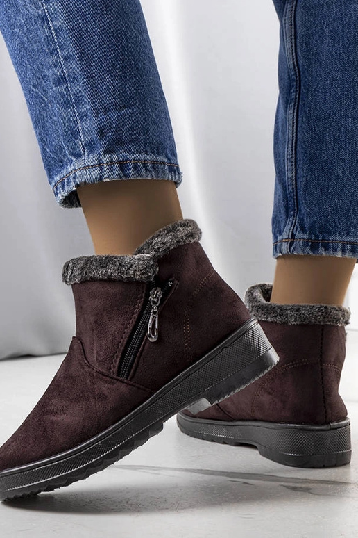 Botas de nieve marrones con...