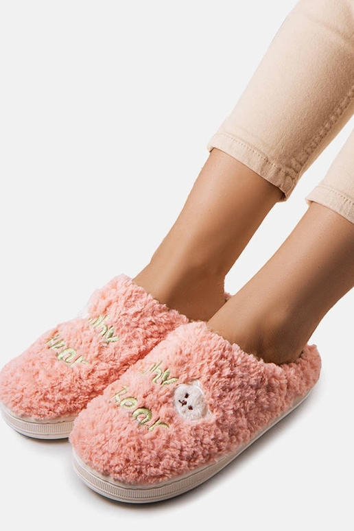Pantuflas rosas suaves ¿Por qué Bear?