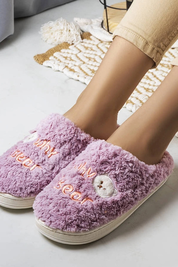 Pantuflas moradas suaves ¿Por qué Bear?