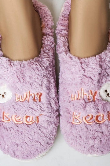 Pantuflas moradas suaves ¿Por qué Bear? 2