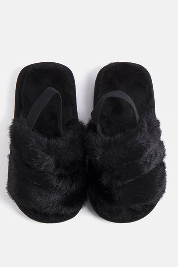 Zapatillas negras elásticas de Leilana