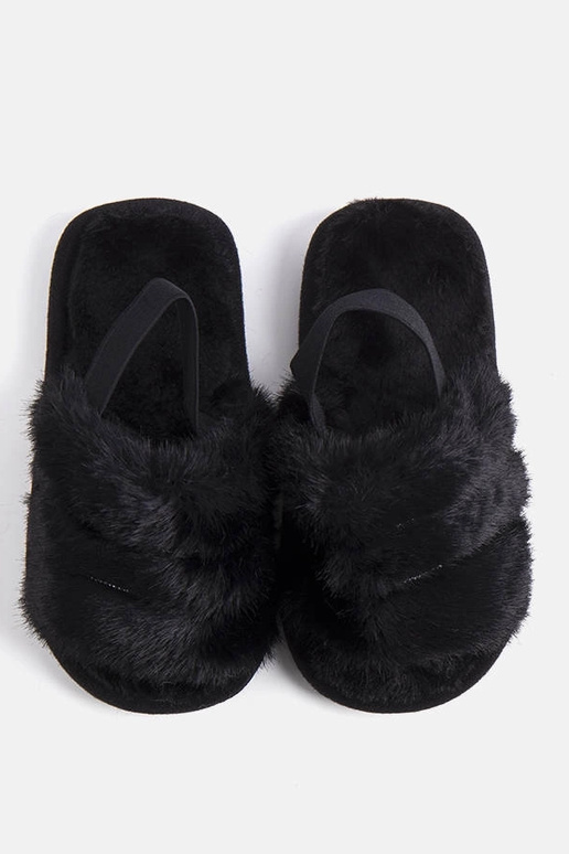 Zapatillas negras elásticas de Leilana