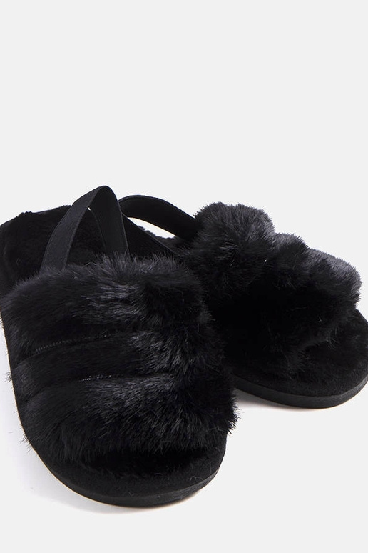 Zapatillas negras elásticas de Leilana