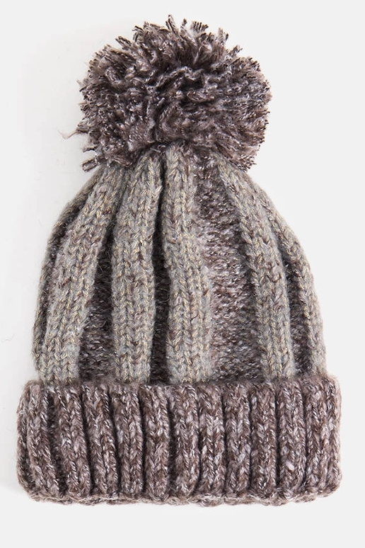 Gorro con pompón Cormil marrón