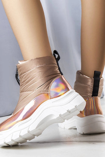 Botas de invierno doradas... 2