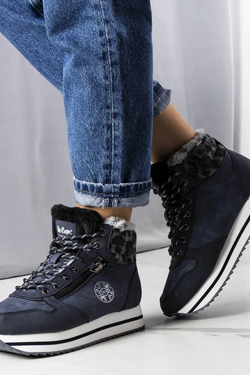 Botines azul oscuro,...