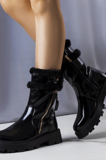 Botines de invierno negros, „Lensil"