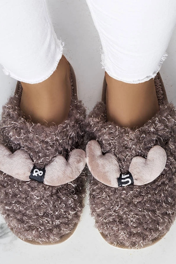 Zapatillas marrones con pelo Rosny 2
