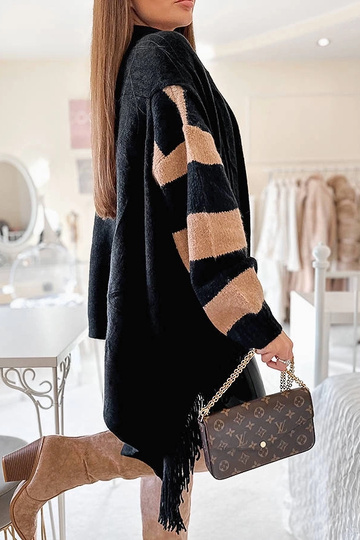 Chal de flecos negro de junio 2