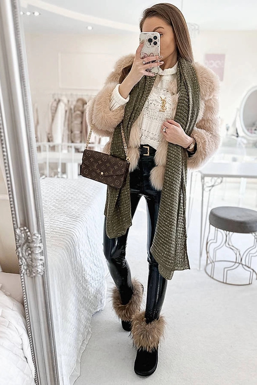 Bufanda verde de lunares Khalil