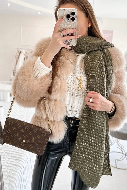 Bufanda verde de lunares Khalil