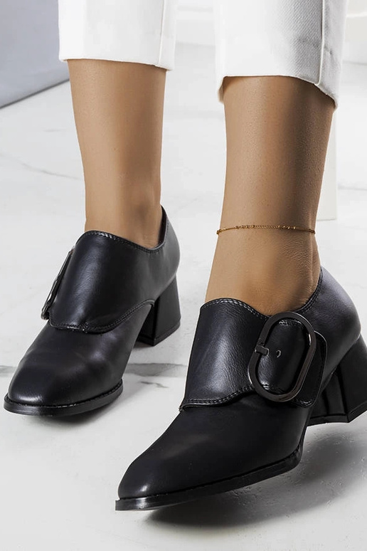 Zapatos de salón negros con tacón Ailani