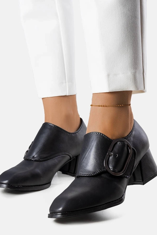 Zapatos de salón negros con tacón Ailani