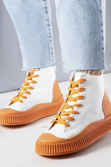 Zapatillas de plataforma naranjas Terri