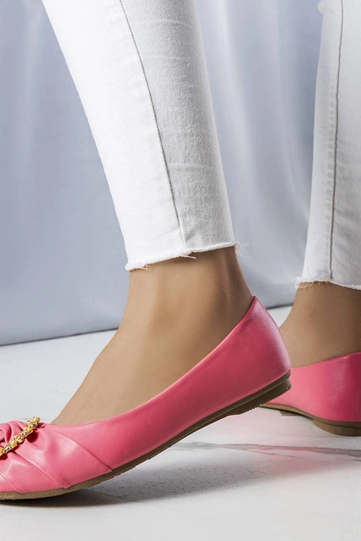 Bailarinas rosas con adorno dorado... Bailarinas rosas con adorno dorado...