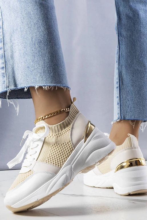 Zapatillas beige con plataforma Ann