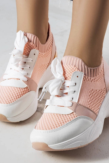 Zapatillas de cuña rosas de Ann 2