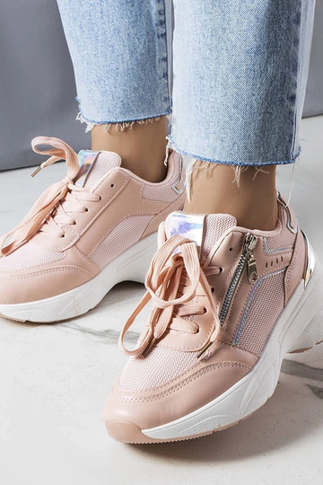 Zapatillas de cuña rosas de Stacey 2