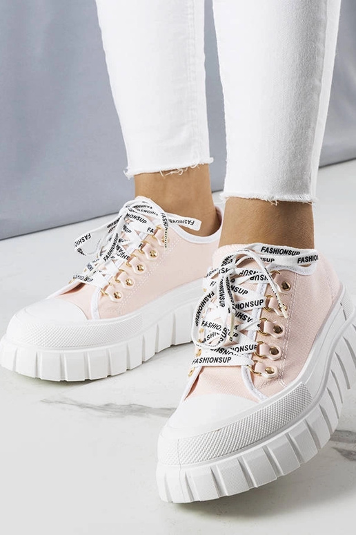 Zapatillas rosas con plataforma, "Toni"