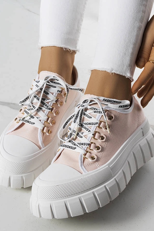 Zapatillas rosas con plataforma, "Toni"