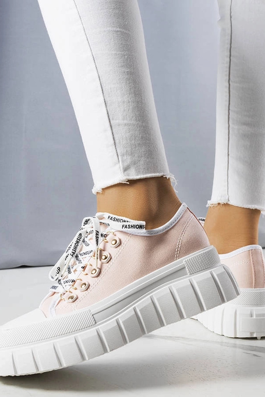 Zapatillas rosas con plataforma, "Toni"