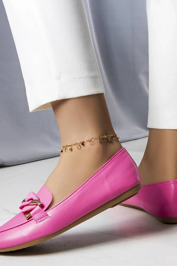 Mocasines Mamie Pink Chain 2