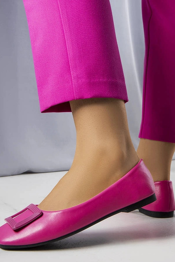 Bailarinas rosas con hebilla Sheller 2