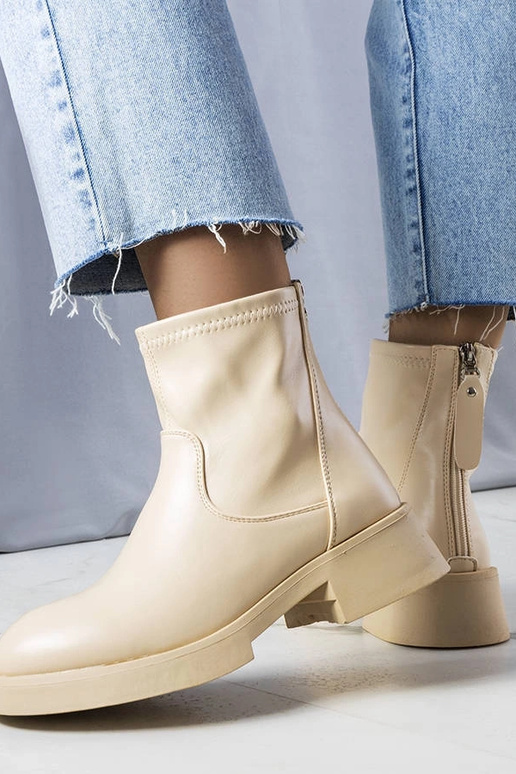 Botines clásicos beige Victoire