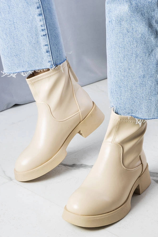 Botines clásicos beige Victoire