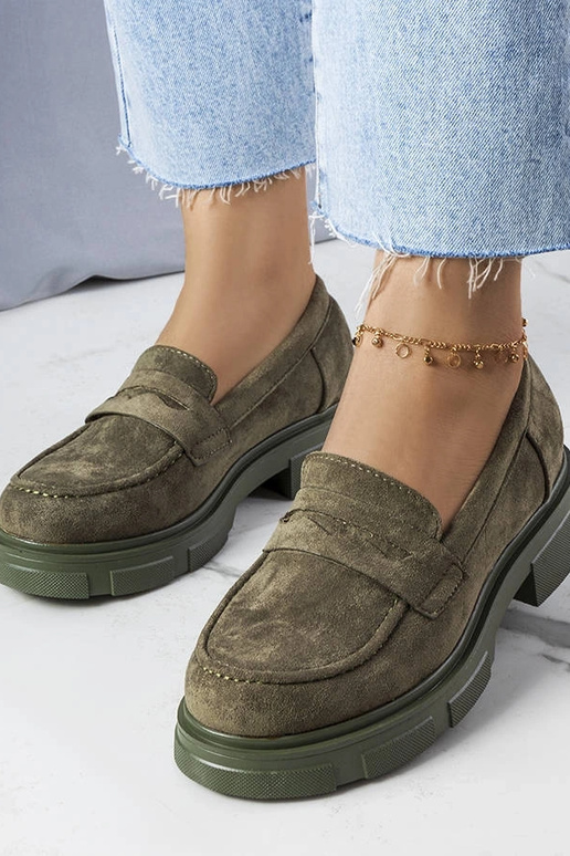 Botines verdes de ecocuero, "Alacoque"