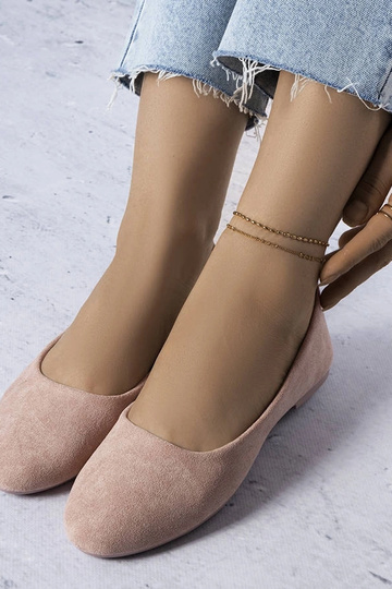 Bailarinas rosas con plantilla de piel Lespérance 2
