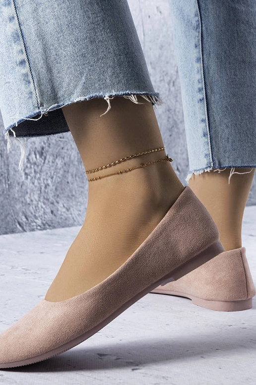 Bailarinas rosas con plantilla de... Bailarinas rosas con plantilla de...