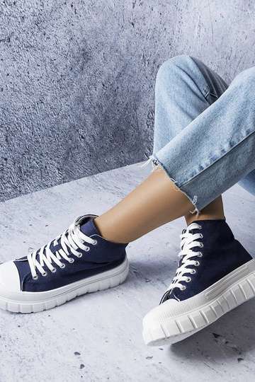 Zapatillas altas Couet azul marino 2