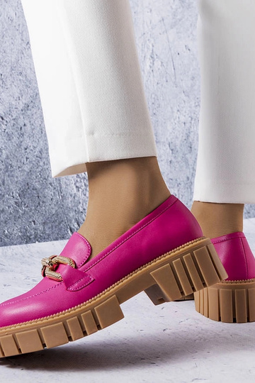Zapatos rosados con decoración dorada, "Adriney" 2