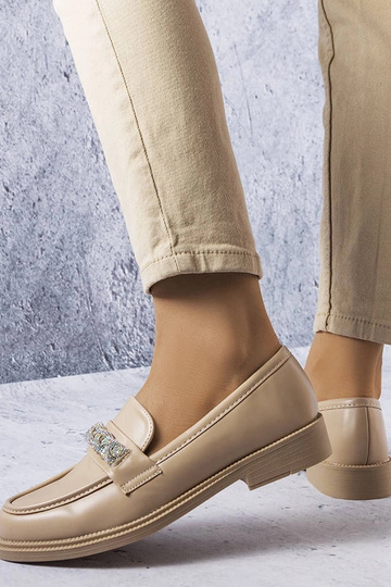 Mocasines beige con circonitas Colette 2