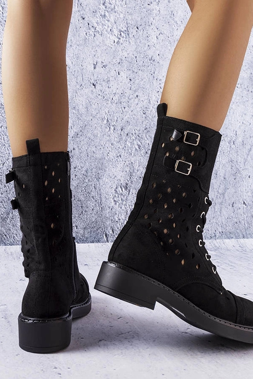 Botines negros calados Legault