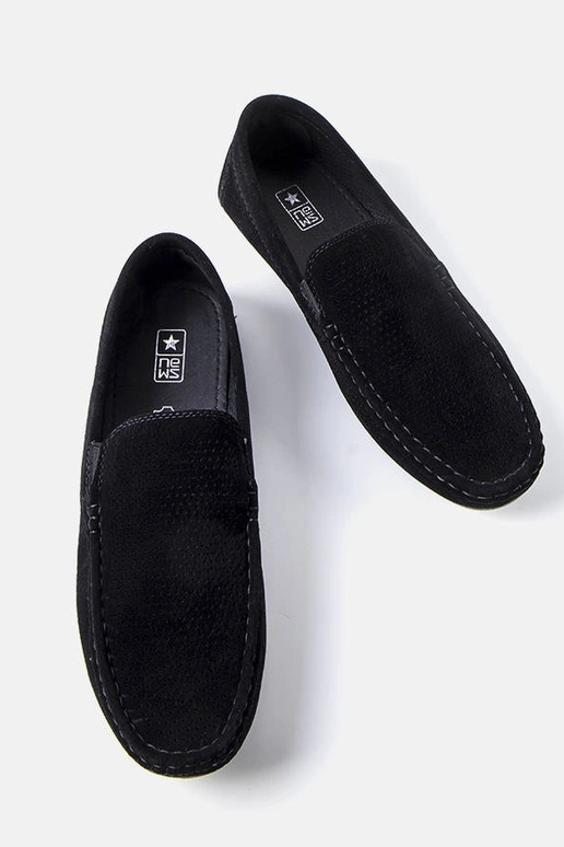 Mocasines negros para hombre con...