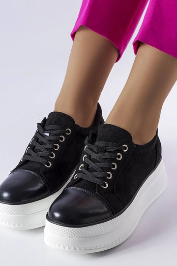 Zapatos negros con plataforma, "Pascaline" 2
