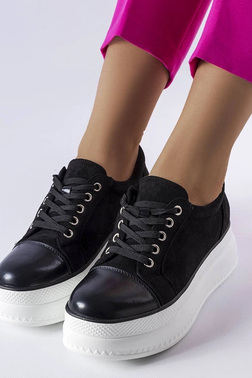 Zapatos negros con plataforma,...